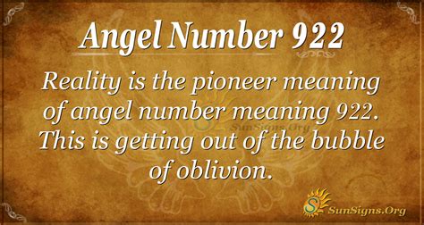 ANGEL NUMBER 922 (Symbolism & Meanings)